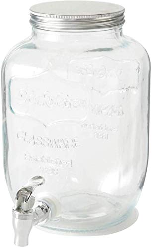 LEYENDAS Tarro con Grifo Dispensador de Cristal Tapa de Metal (4L) LEYENDAS Tarro con Grifo Dispensador de Cristal Tapa de Metal (4L)