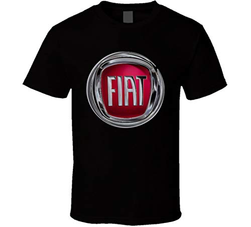 Lishui Nuevo Deporte Diseño Caliente Fiat Logo Tela Ropa T Shirt Negro
