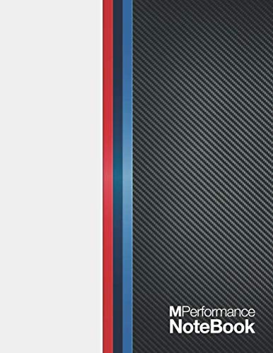 M Performance Notebook: Organized 4 Zones Layout for Meetings Note Taking with CheckList, Large 8.5” x 11” Letter Sz, 110 Pages (55 sheets) White Blue ... Colors Cover + Car Maintenance Schedule Log