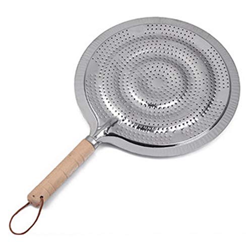 Minimei Simmer Anillo Difusor De Calor Cocina Anillo Mat con Mango De Madera para Gas Y Estufas Eléctricas, 21cm Conventional