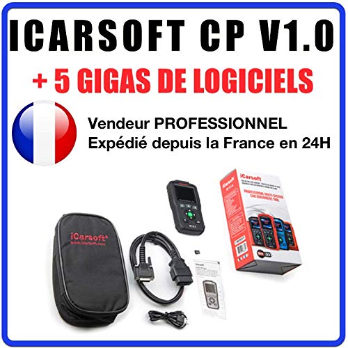 MISTER DIAGNOSTIC iCarsoft CP V1.0 - Diagnóstico Pro para Todos los Sistemas para Peugeot y Citroën