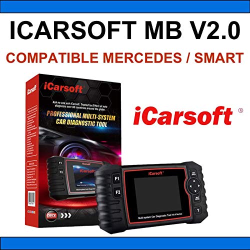 MISTER DIAGNOSTIC Maleta/Interfaz de diagnóstico OBD OBD2 iCarsoft MB V2.0 - Compatible con Mercedes/Smart