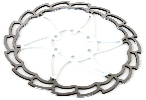 MSC Bikes MSC ULT. Steel 160 mm. 1.8 mm - Disco de Freno de Ciclismo, Color Blanco