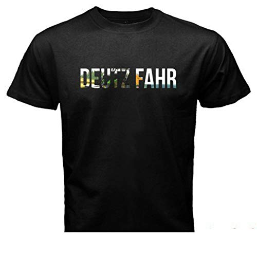 New Deutz FAHR Tractor Company Logo Men's Black T-Shirt Size S-3XL,2XL