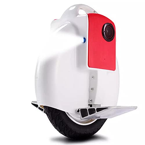 Newut Uniciclo eléctrico con Bluetooth Audio y Linterna Smart Balance Coche para Adultos Scooter eléctrico de Seguridad de Carga 120 kg para niños y Adultos Viajes, Entretenimiento,Blanco