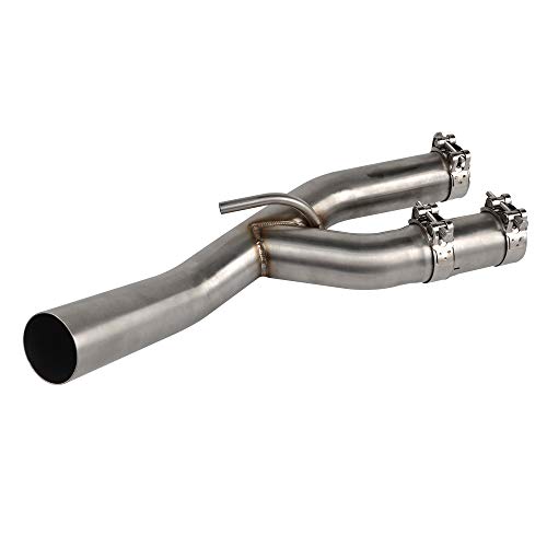 NICECNC Motorcycle Exhaust Decat Downpipe Stainless Steel Compatible con BMW S1000RR 2015-2016