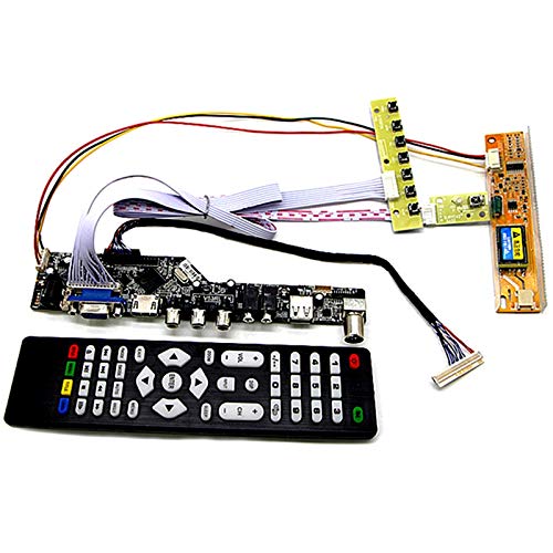 Nrpfell TV+Hdmi+Vga+AV+USB+Audio TV LCD Driver Board 15,4 Pulgadas Lp154W01 B154Ew08 B154Ew01 Lp154Wx4 1280X800 LCD Controlador LCD Kits DIY