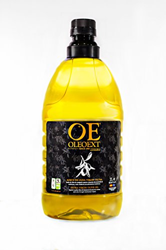 OleoExt - Aceite de Oliva Virgen Extra Monovarietal Cornicabra (frutado medio) de cosecha temprana- Garrafa 2 Litros