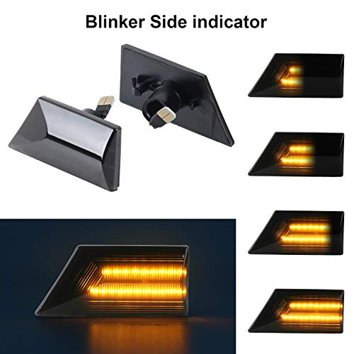 OZ-LAMPE Indicadores laterales dinámicos Luz de señal de giro Luz de marcador lateral que fluye Humo para Ope-l Vectra C 2002-2008 Signum 2003-2008 OZ-LAMPE Indicadores laterales dinámicos Luz de señal de giro Luz de marcador lateral que fluye Humo para Ope-l Vectra C 2002-2008 Signum 2003-2008