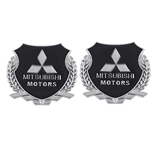 Para Mitsubishi Lancer X Outlander 3 ASX Pajero 4 4g63 Montero Sport Carisma Mirage Eclipse Las Pegatinas Del Logotipo Del Emblema De La Rejilla Delantera, Placa De IdentificacióN Del Coche,1 Uds.