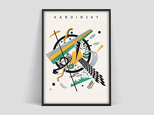 Póster de Wassily Kandinsky, póster de exposición de arte, abstracto de Kandinsky, póster de Kandinsky, impresión de arte del museo, pintura en lienzo sin marco V 50x75cm