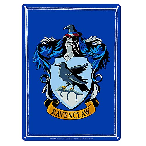 Pritties Accessories - Placa de acero para puerta de Harry Potter Ravenclaw House Crest Small A5