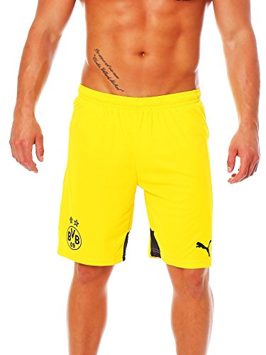 PUMA BVB Replica SHO Home Dortmund - Chándal de fútbol para Hombre, Color Amarillo, Talla S