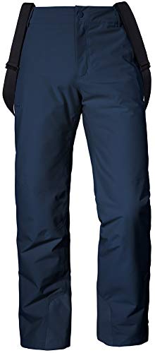 Schöffel Ski Pants Bern1 Nieve Impermeables y Resistentes al Viento con elástico de 2 vías, Pantalones Transpirables con paranieves, Hombre, Azul Marino, 52