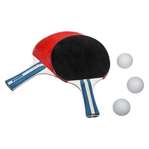 Set de Ping Pong, 2 Raquetas Tenis de Mesa + 3 Pelotas + 1 Bolsa Transporte. Pack Palas + Pelotas