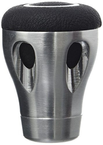 SK407 - Perilla del cambio de engranaje, Pomo Pomos de Palanca de Cambios, coche engranaje perilla de palanca de cambios palo Gear cosida cuero artificial negro y aluminio cepillado SK407 - Perilla del cambio de engranaje, Pomo Pomos de Palanca de Cambios, coche engranaje perilla de palanca de cambios palo Gear cosida cuero artificial negro y aluminio cepillado