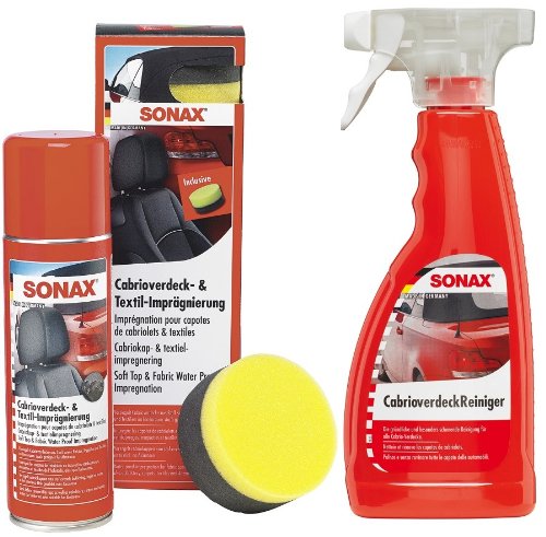 Sonax Cabrio - Set para el cuidado de coches descapotables (limpiador e impermeabilizador, 2 unidades)