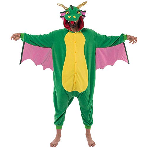 Spooktacular Creations Disfraz de Dragón para Unisex Adulto Pajamas Mono (S)