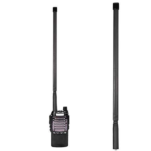 T osuny Antena walkie Talkie, Antena de Alta Ganancia 3.8dBi Antena walkie Talkie Plegable, Antena Vertical de dirección Completa para intercomunicador Serie para Baofeng UV5R