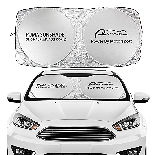 Toldo delantero de coche para Ford FUSION Galaxy GHIA GT KA KUGA MONDEO MUSTANG PUMA RANGER SHELBY S-MAX ST Accesorios para parabrisas de coche, parasol de coche (color para PUMA)