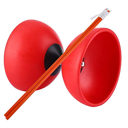 VGEBY1 Juguete de diábolo, Juguete Chino Yoyo Que Hace Juegos Malabares con Palos para niños Adultos Jugando al Aire Libre Jugando con Juguetes(Red)