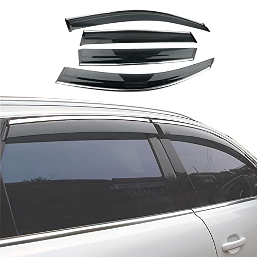 wansosuper Deflectores De Viento para Compatible con Au-di Q5 / Q5l, Deflectores De Viento Tintados De 4 Piezas Viseras/Protector contra La Lluvia/Protector contra El Viento,2010-2021Q5