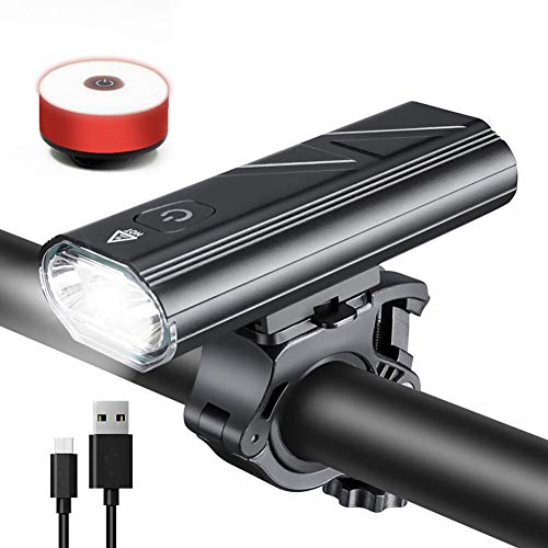 Wasafire Luz Bicicleta LED Recargable USB,2400 Lumen 5200 mAh Potente Luces Bicicleta Delantera y Trasera, 5 Modos, IPX6 Impermeable Luces Seguridad para Ciclismo de Montaña y Carretera Wasafire Luz Bicicleta LED Recargable USB,2400 Lumen 5200 mAh Potente Luces Bicicleta Delantera y Trasera, 5 Modos, IPX6 Impermeable Luces Seguridad para Ciclismo de Montaña y Carretera