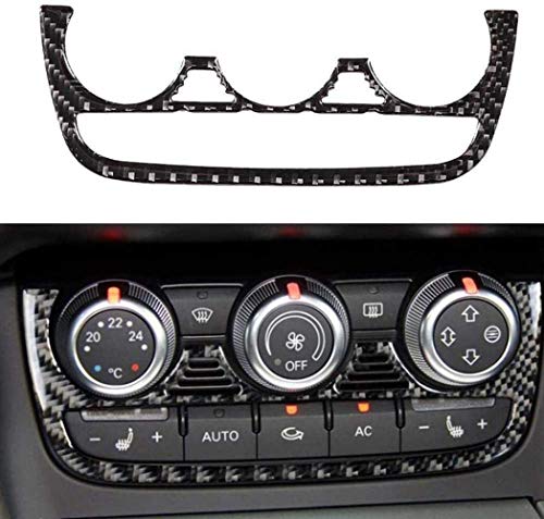 YBNB Decoración de la Etiqueta engomada del Aire Acondicionado del Coche de Fibra de Carbono Apta para Audi TT 8N 8J Mk123 Ttrs 2008 2009 2010 2011 2012 2013 2014