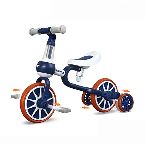 YGJT Triciclo Bebe Bicicleta Niño 1-4 Años Correpasillos de Equilibrio 3 en 1 Triciclos Bebes con Pedales con 4 Ruedas para Niños Regalos Originales Niña Cumpleaños (Azul) YGJT Triciclo Bebe Bicicleta Niño 1-4 Años Correpasillos de Equilibrio 3 en 1 Triciclos Bebes con Pedales con 4 Ruedas para Niños Regalos Originales Niña Cumpleaños (Azul)
