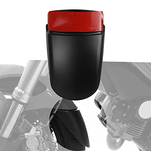 YIEBA Extensión Trasera Adaptada del Guardabarros Delantero de La Motocicleta para Ducati Multistrada 1200 950 1260 (Negro)