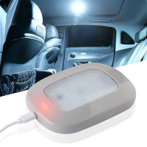 Yifengshun 10LEDs Auto Car Luces de techo Universal USB Recargable Inalámbrico LED Dome Light White para el interior del automóvil, remolque, camión