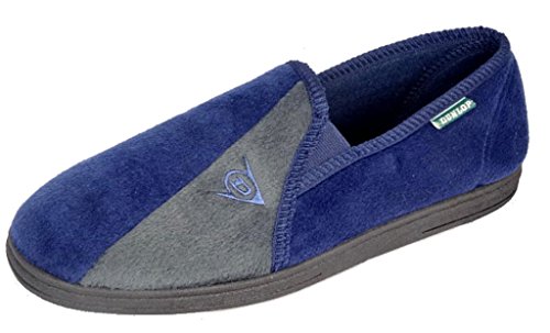Zapatillas de casa de hombre Dunlop Winston II, con suela suave super confortable, color Azul, talla 42 EU