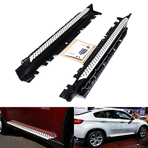 2008 – 14 E71 E72 X6 lado paso ferroviario Protector Protección Bar OEM Estilo Running Junta Kit