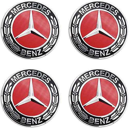 4x 75mm Tapas Centrales De Llanta Mercedes De AleaciÓN Roja A B C E S Clase Cla Cls Slk Ml Amg 4x 75mm Tapas Centrales De Llanta Mercedes De AleaciÓN Roja A B C E S Clase Cla Cls Slk Ml Amg