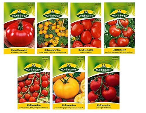 7 variedades | Surtido de semillas de tomate | a partir de ahora el precio de promoción de invierno
