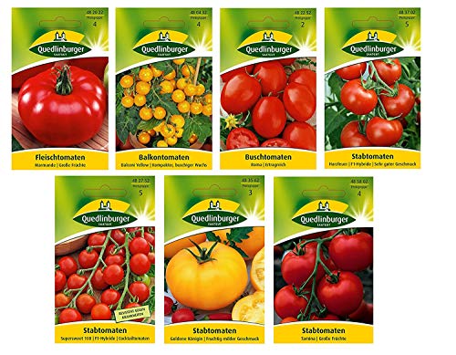 7 variedades | Surtido de semillas de tomate | a partir de ahora el precio de promoción de invierno 7 variedades | Surtido de semillas de tomate | a partir de ahora el precio de promoción de invierno