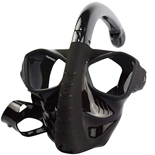 ABOOFAN Máscara Facial Completa para esnórquel Máscara de Buceo Estilo seco Completo Equipo de Buceo Máscara de Buceo de Silicona (Mayores de 10 años)