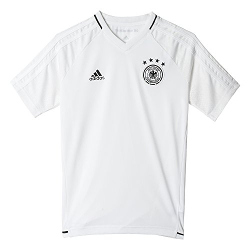 adidas Dfb Trg Jsy Y Camiseta Entrenamiento Federación Alemana de Fútbol, Niños, Blanco (Blanco / Negro), 140