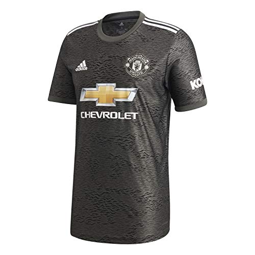 adidas Manchester United Temporada 2020/21 MUFC A JSY Camiseta Segunda equipación, Unisex, Negro, L