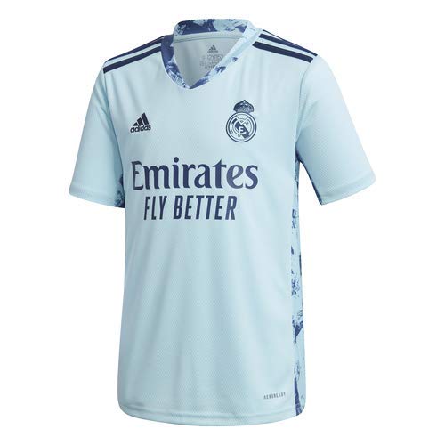 Adidas Real Madrid Temporada 2020/21 Camiseta Primera Equipación Portero Oficial, Niño, Azul, 13/14 años