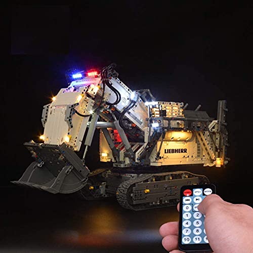 ADMLZQQ Control Remoto Juego de Luces LED para Lego Technic Liebherr R 9800 Excavator 42100, Funciona con USB, no Incluye el Modelo