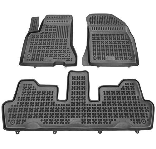 Alfombrillas de Goma Compatible con Citroen C4 Grand Picasso I (2006-2013) + Limpiador de Plasticos (Regalo) | Accesorios Coche Alfombrilla Suelo