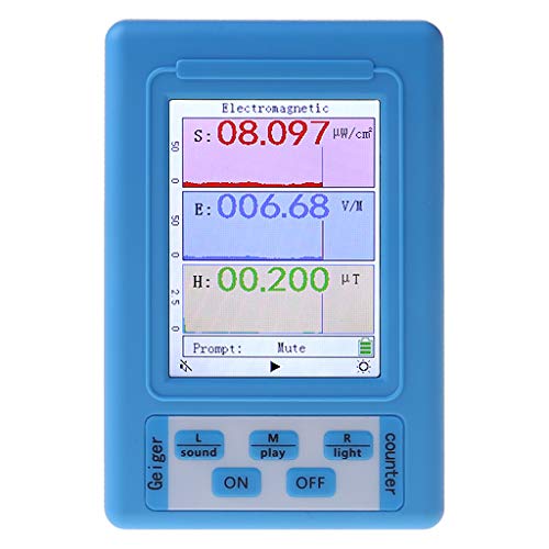 aoixbcuroc - Medidor EMF, medidor electromagnético EMF, dosímetro, con pantalla, detector de radiación