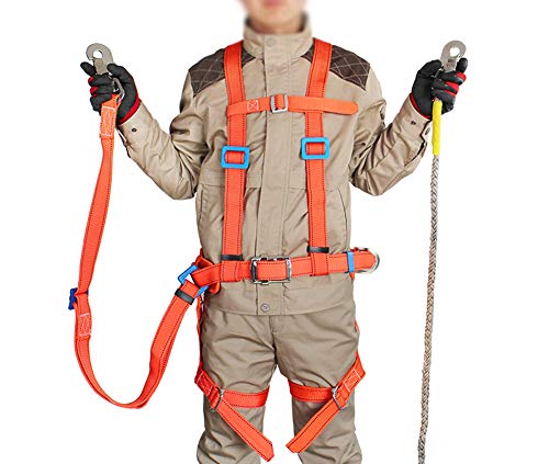 Arnés de Cuerpo Completo, Arnés de Deguridad de 5 Puntos Arnés de Protección contra Caídas Ajustable Equipo de Protección contra Caídas, Electricista, Cepillado de Paredes, Exteriores Arnés de Cuerpo Completo, Arnés de Deguridad de 5 Puntos Arnés de Protección contra Caídas Ajustable Equipo de Protección contra Caídas, Electricista, Cepillado de Paredes, Exteriores