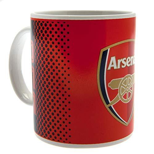 Arsenal FC azul desvanecimiento fútbol rojo regalo taza de fans oficial en caja
