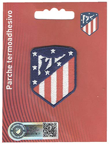 Atlético de Madrid Oficial Parche Decorativo Termoadhesivo 3,7 x 5 cm