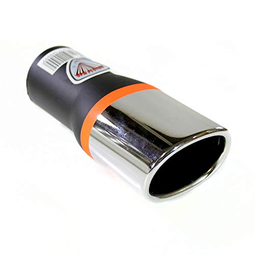 Autohobby 640 - Embellecedor de tubo de escape, universal, de acero inoxidable, hasta 48 mm de diámetro, A B C G D H J CC 3 4 5 6 7, cromado