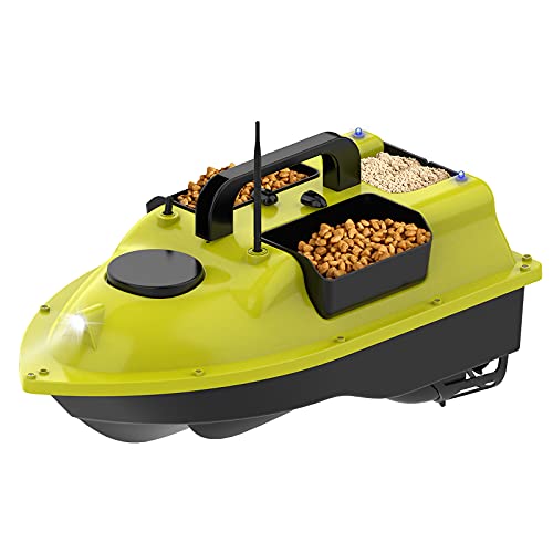 Barco Cebo, Buscador Peces GPS, Carga 2 Kg 500 M Control Remoto Barco Cebo Pesca Función Retorno Automático 3 Contenedores Cebo
