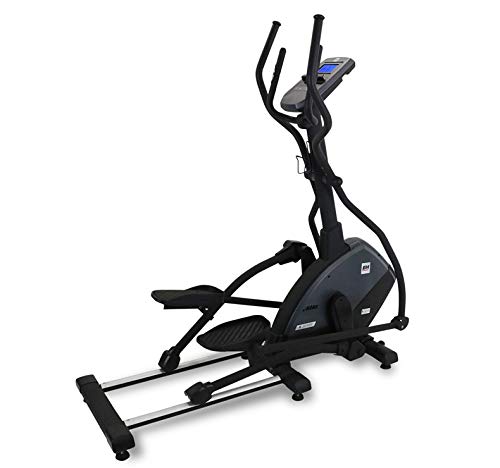 Bicicleta Elíptica BH S1XiB Semiprofesional - Volante 25kg - Freno magnético - zancada de 50,8 cm - LCD 6.5-26 programas - 24 Niveles de Resistencia - Ruedas de Transporte - Medición de Pulso