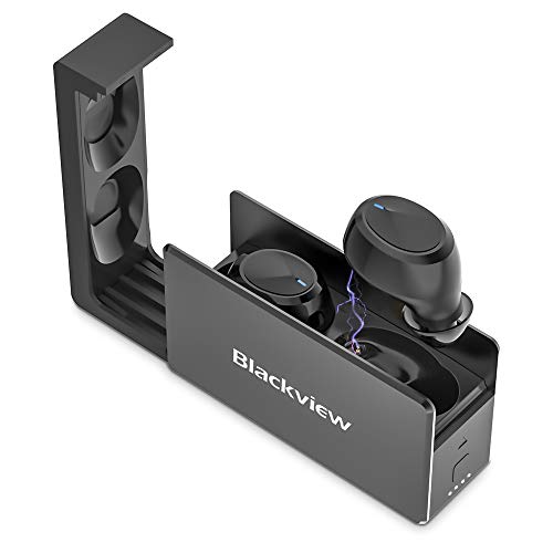 Blackview AirBuds 2 Auriculares Inalámbricos Bluetooth 5.0, Micrófono Incorporado, Control Táctil, Carga Rápida USB-C, Reproducci 25 Horas Bluetooth In-Ear Auriculares Wireless con Mic